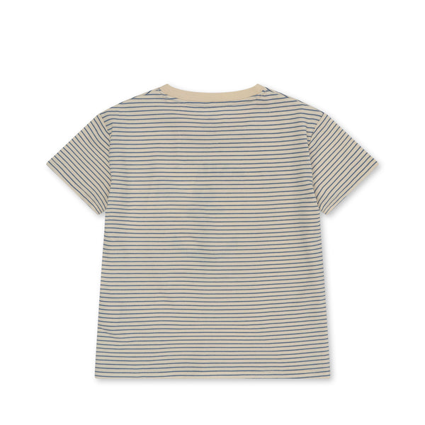 FAMO TEE GOTS-STRIPE BLUIE