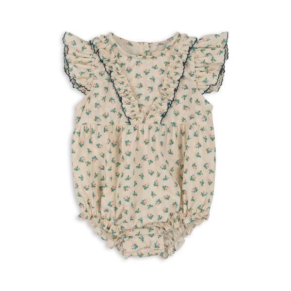 KIM FRILL ROMPER GOTS-FLEUR COLORƒ