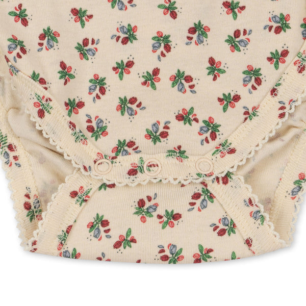 CLASSIC LS NEWBORN BODY GOTS-FLEUR TRICOLORE