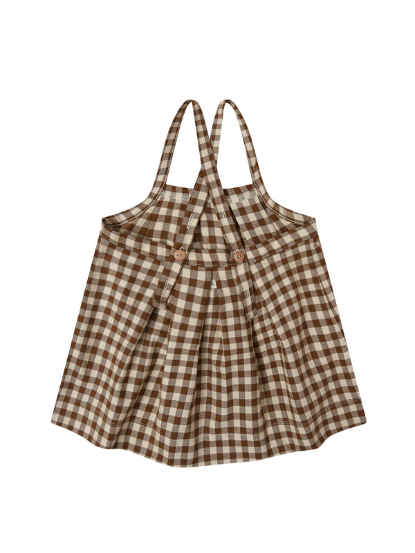 Chestnut Gingham Tribe Skirt