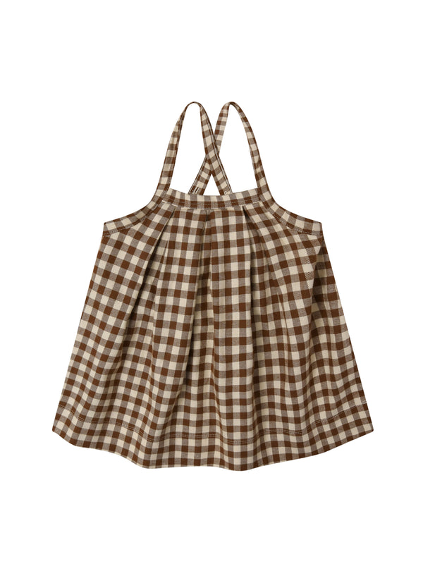 Chestnut Gingham Tribe Skirt