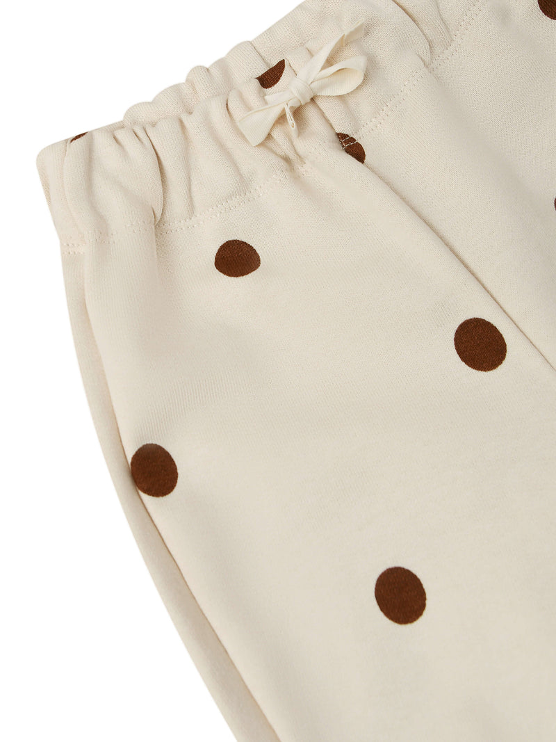 Undyed Cotton Dots Sweatpants