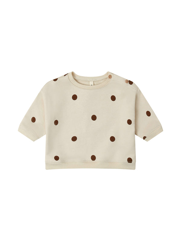 Undyed Cotton Dots Sweatshirt