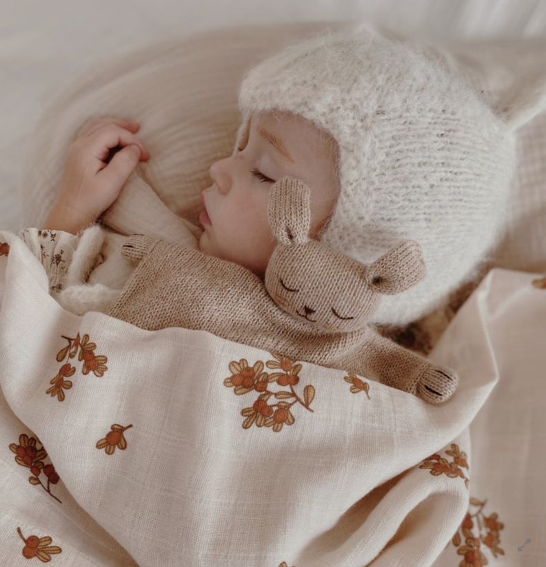 Knit cuddle cloth 安撫巾| bunny sand