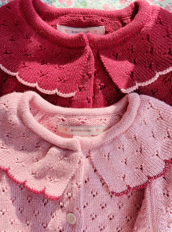 HOLIDAY KNIT CARDIGAN-MELLOW ROSE