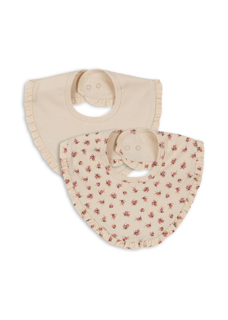 BASIC 2 PACK FRILL BIB-BUTTERCREAM