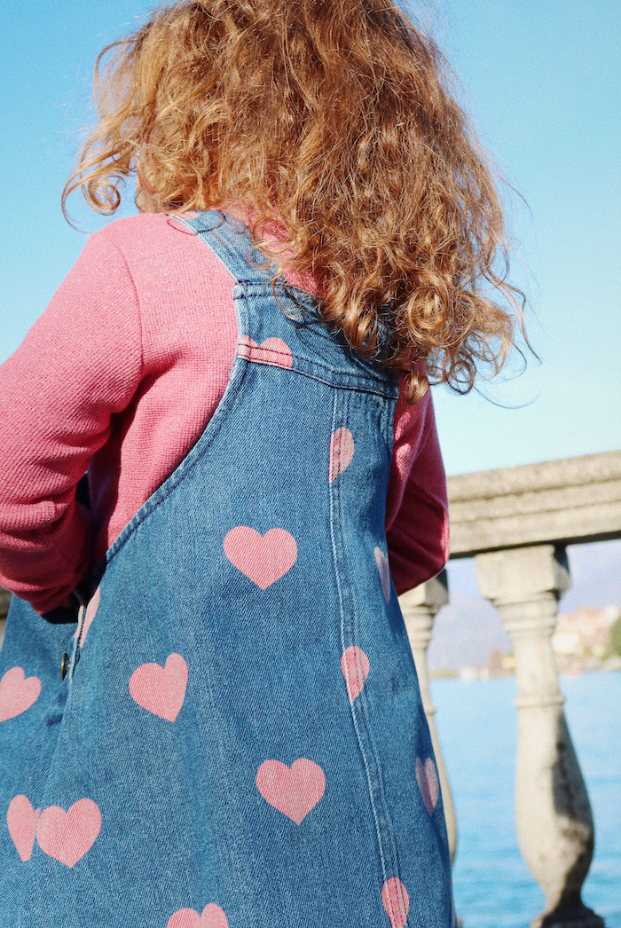 MAGOT OVERALL DRESS GOTS-BON COEUR PINK