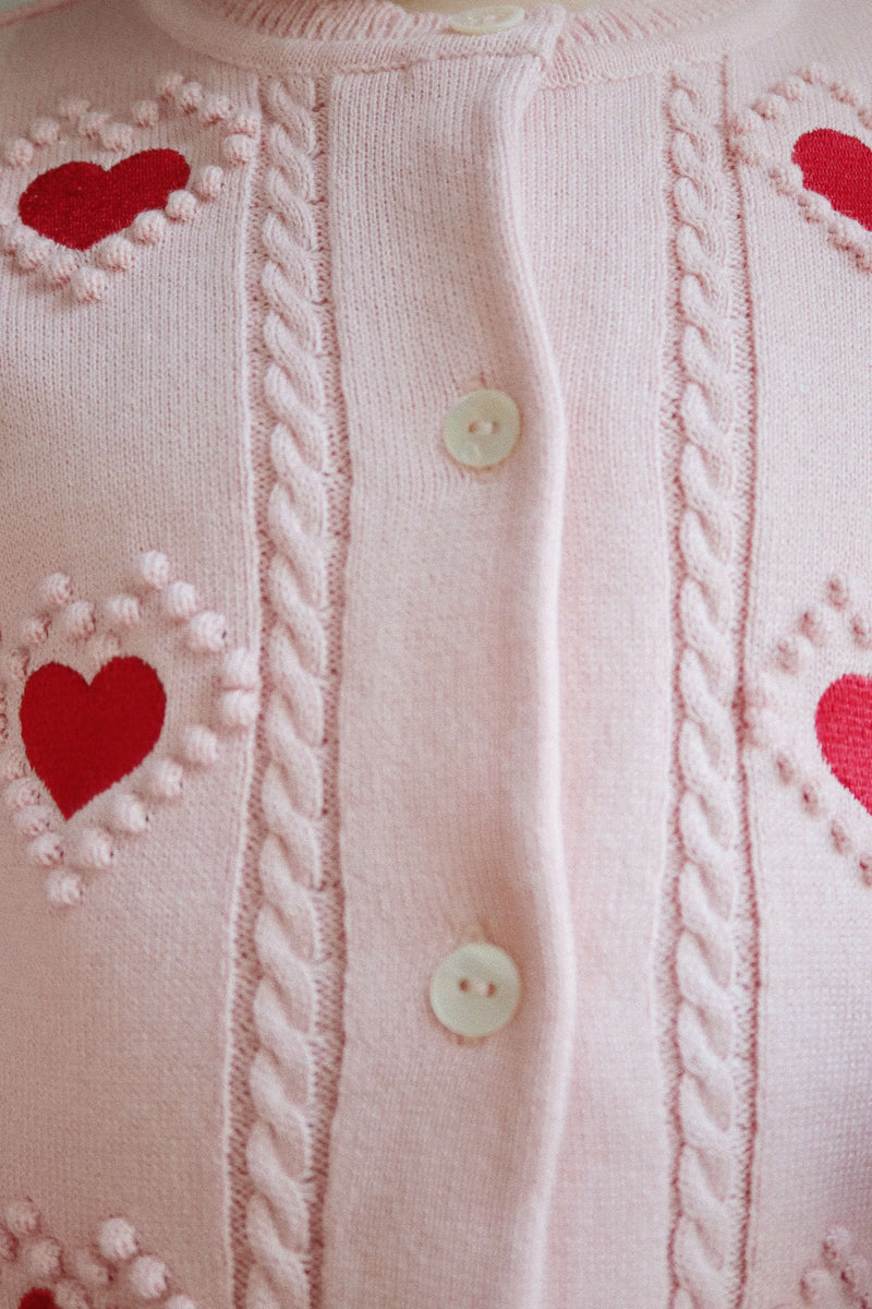 SOLEIL KNIT CARDIGAN GOTS-SILVER PINK