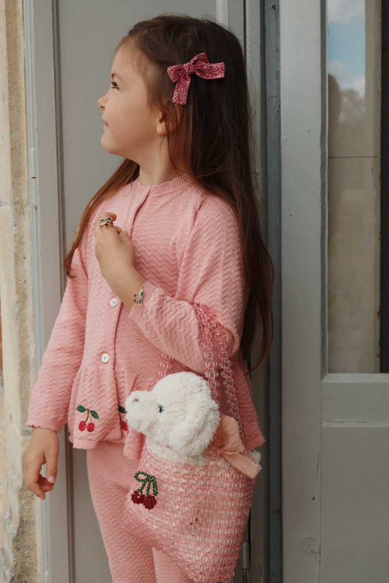 CYPRES CARDIGAN GOTS-MELLOW ROSE