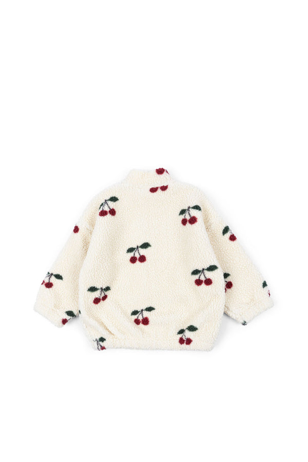 JODY TEDDY JACKET GRS-CHERRY