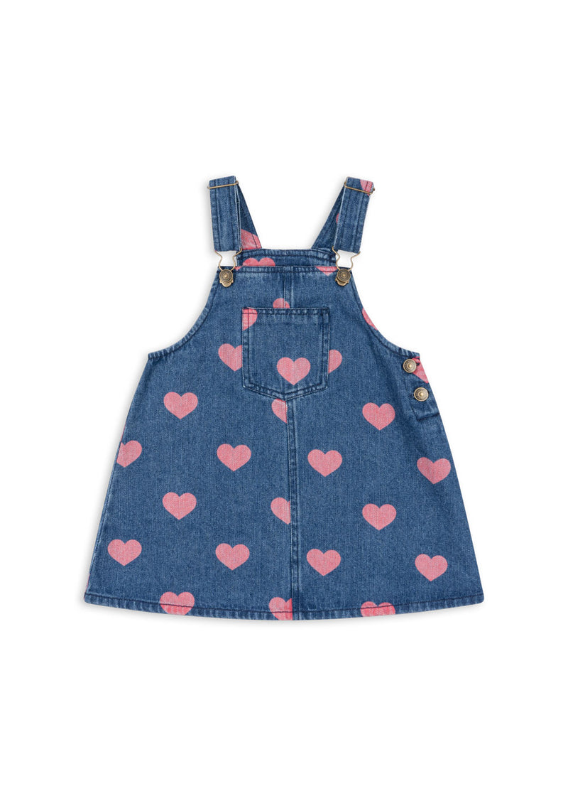 MAGOT OVERALL DRESS GOTS-BON COEUR PINK