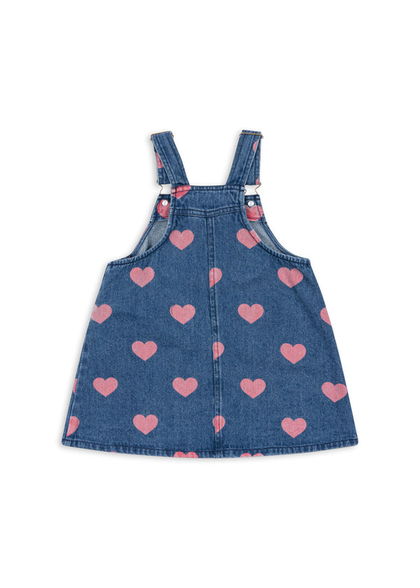 MAGOT OVERALL DRESS GOTS-BON COEUR PINK