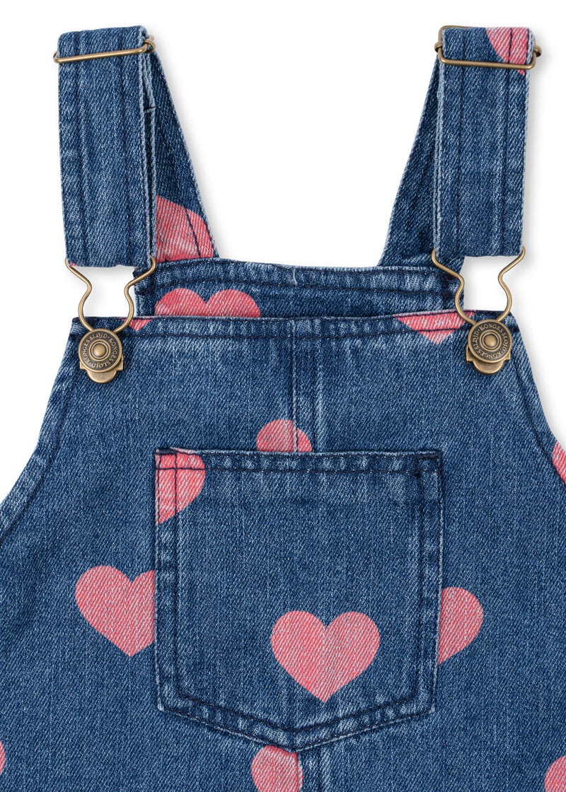 MAGOT OVERALL DRESS GOTS-BON COEUR PINK