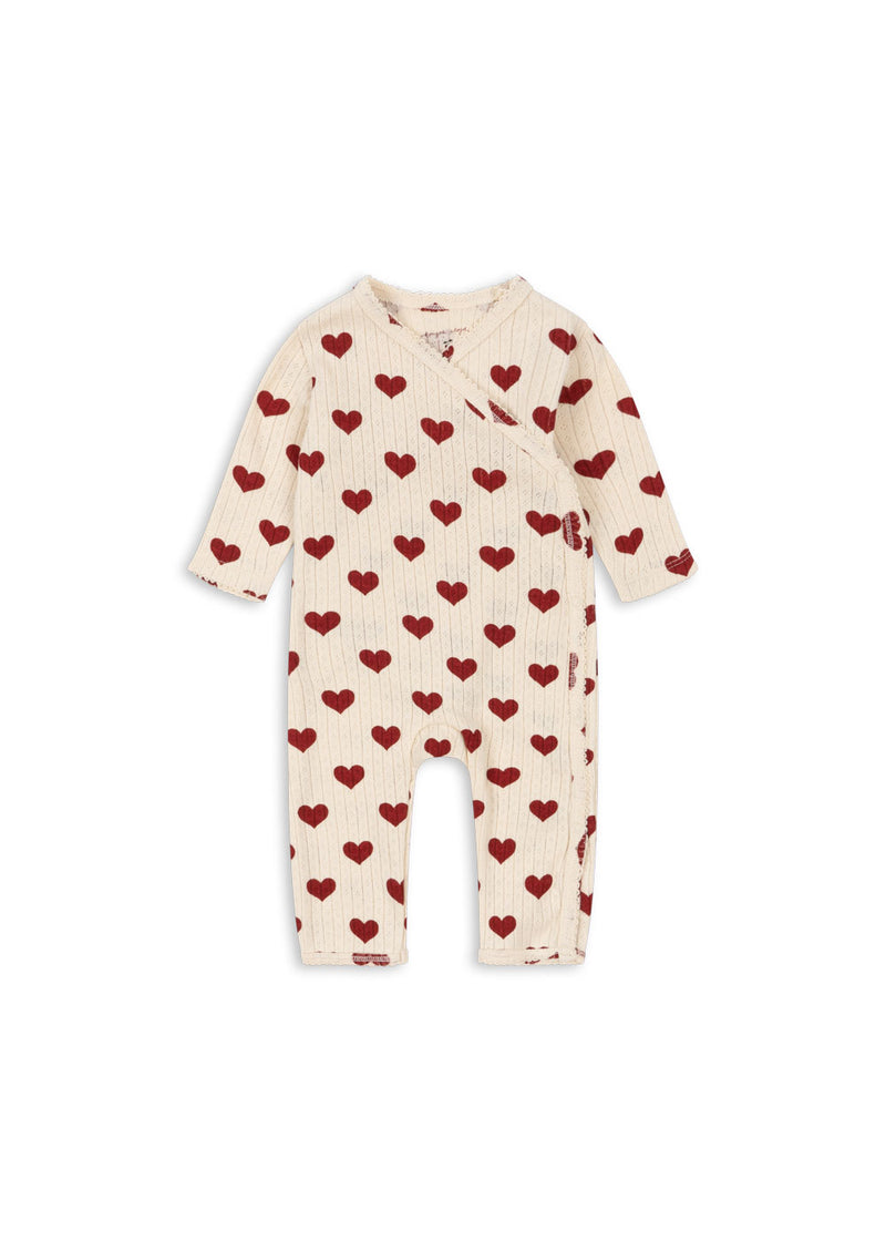 MINNIE ONESIE GOTS-AMOUR ROUGE