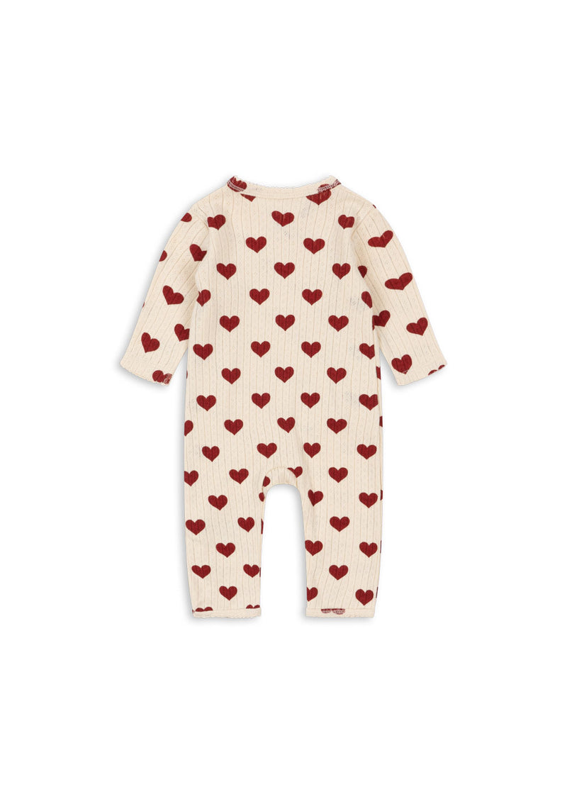 MINNIE ONESIE GOTS-AMOUR ROUGE