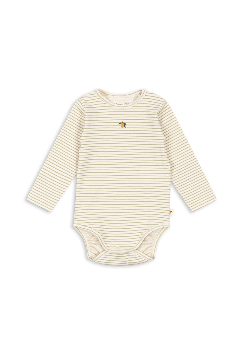 BASIC LS BODY GOTS-TEA STRIPE