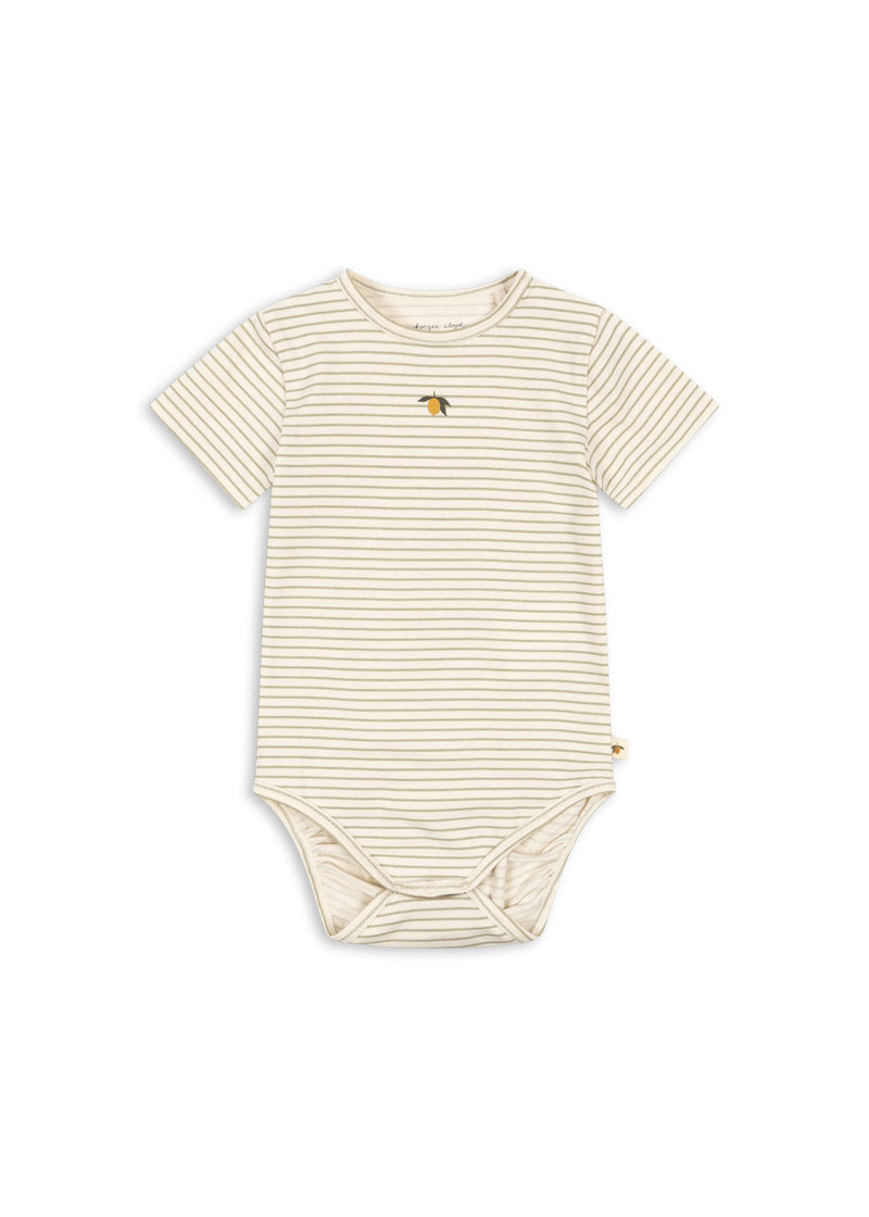 BASIC SS BODY GOTS-TEA STRIPE