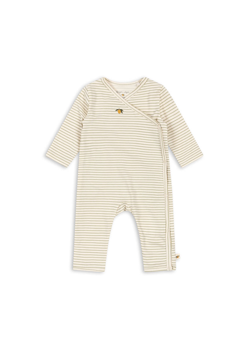 BASIC ONESIE GOTS-TEA STRIPE