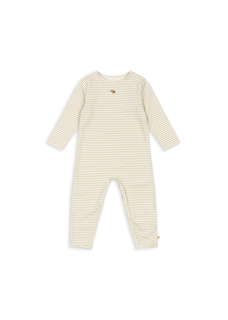 BASIC ONESIE GOTS-TEA STRIPE