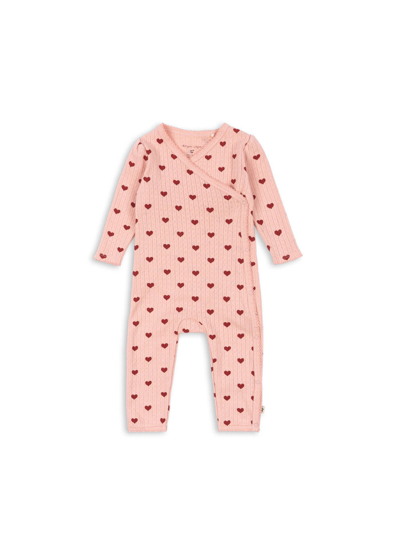 MINNIE NEWBORN ONESIE GOTS-AMOUR ROUGE