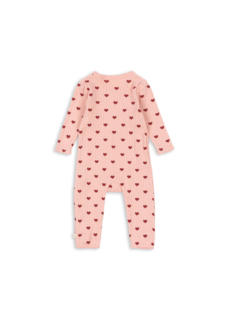 MINNIE NEWBORN ONESIE GOTS-AMOUR ROUGE